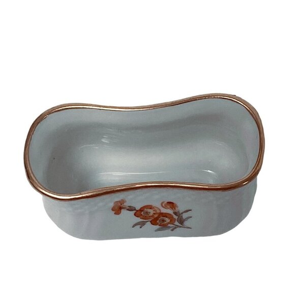 Royal Copenhagen Floral Holder Signed Denmark Porcelain Mini Vase Toothpick Ciga - Picture 6 of 7